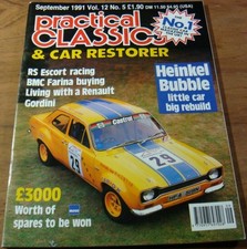 Practical Classics CAR Restorer.RS ESCORT Racing.Bubble