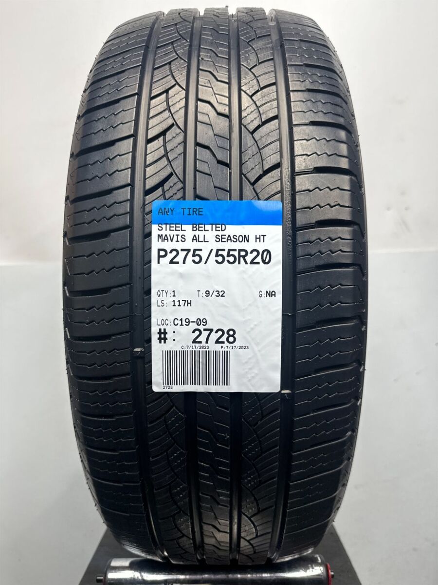 1 Steel Belted Mavis All Season HT Used Tire P275/55R20 1 Steel Belted Mavis All Season HT Used Tire P275/55R20