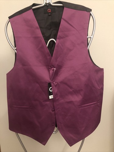 Mens Brand Q Satin Suit Vest (Prom, Wedding, Party) Fashion Designed from Italy. - Picture 2 of 19