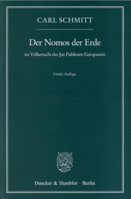 Thumbnail - Der Nomos Der Erde Carl Schmitt