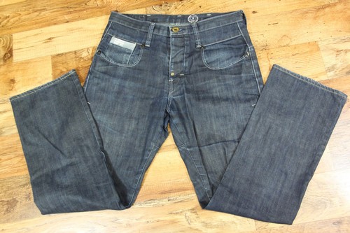Herren G-STAR KLINGE LOSER VORDERER DRUCK gerades Bein dunkelblaue Jeans Größe W29 L30 - Bild 4 von 12