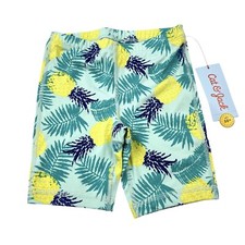 Cat  Jack Toddler Girls Size 3T Biker Shorts Pineapple Turquoise Blue
