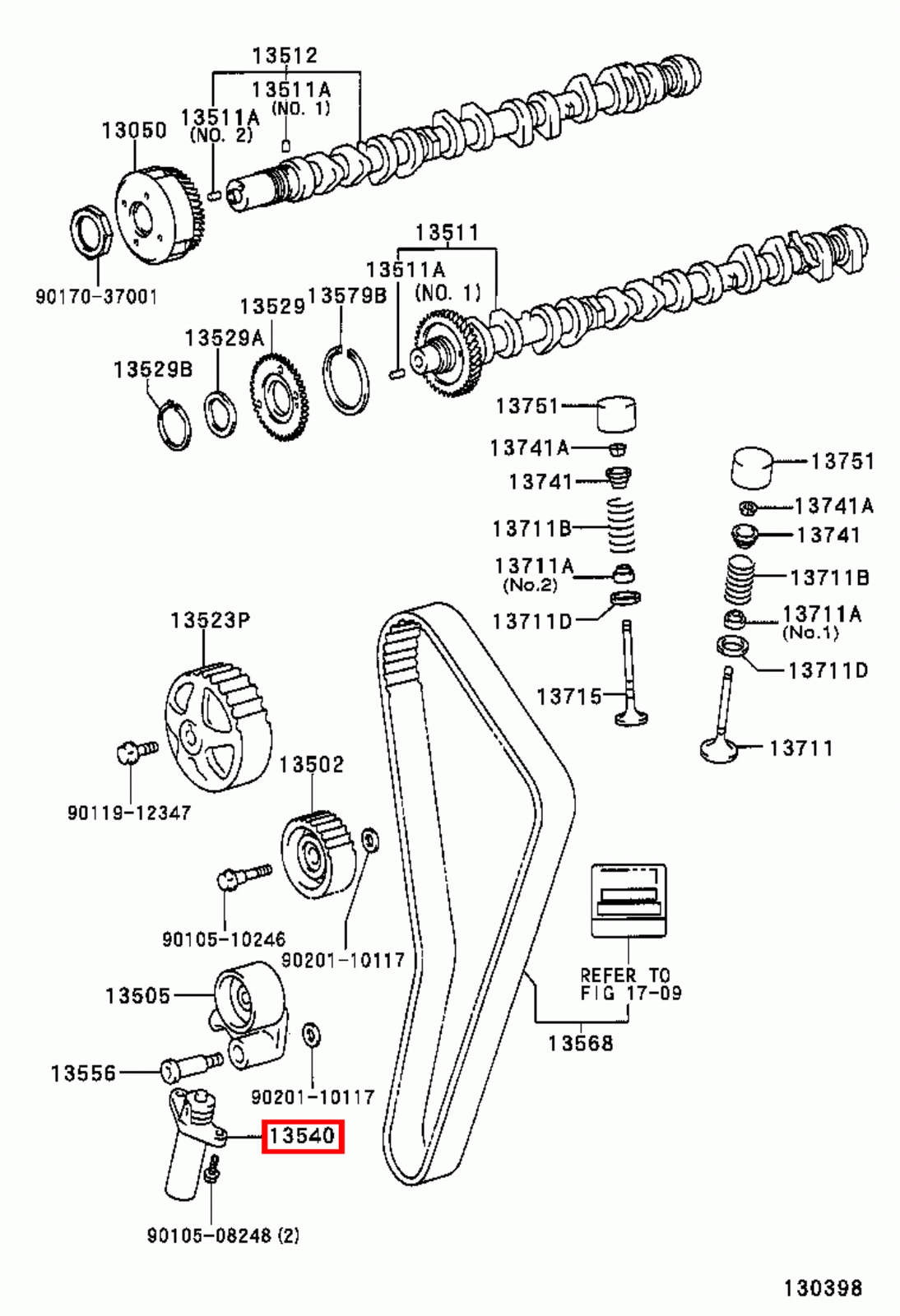 Genuine Crown JZS171 Mark 2 JZX100 JZX101 1JZ GTE 1JZ 2JZ Timing Belt