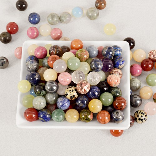 20MM Natural Crystal Sphere Round Ball Gemstone Healing Globe Chakra Palm Stone - Bild 5 von 44