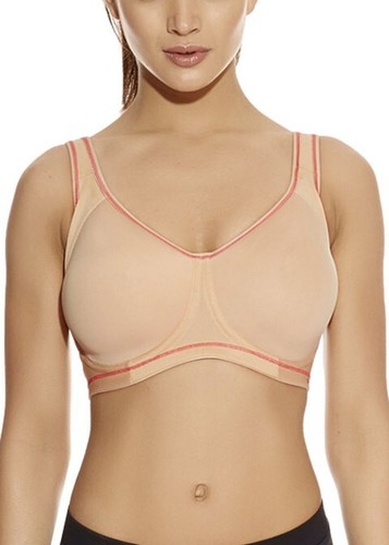 Freya Active Underwire Sonic Moulded Sports Bra AA4892, Nude, Size US/UK 32DD