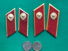 = Different Types Soviet 4 Red Collar Tabs for Militia  =