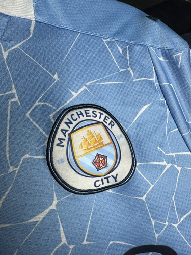 Camiseta de fútbol Puma Manchester City 2020-21 Home Kit talla M azul - Imagen 6 de 10