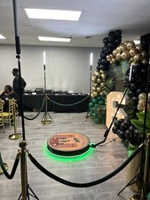 360 Photo Booth Slow Motion Video Platform 360 Automatic Rotating Selfie 115cm