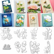 Flower bud Metal Cutting Dies Stencils For DIY Scrapbooking Embossing Craft Card