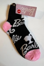 NEW ~ MATEL ~ BARBIE FUZZY SOCKS PAIR ~ SIZE 9-13 ~