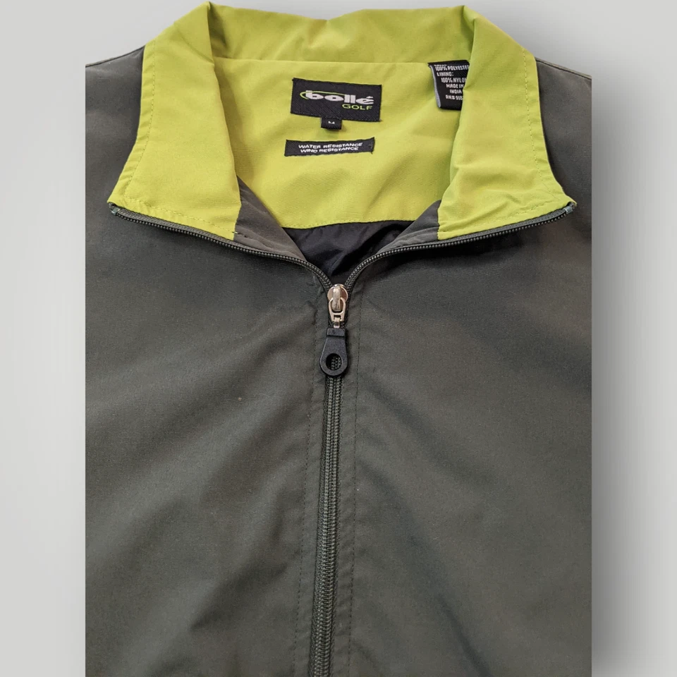 Camisa Bolle GOLF Hombre M Resistente al Agua Resistente al Viento NEGRO GRIS VERDE 1/4 Cremallera Foto 2 de 4