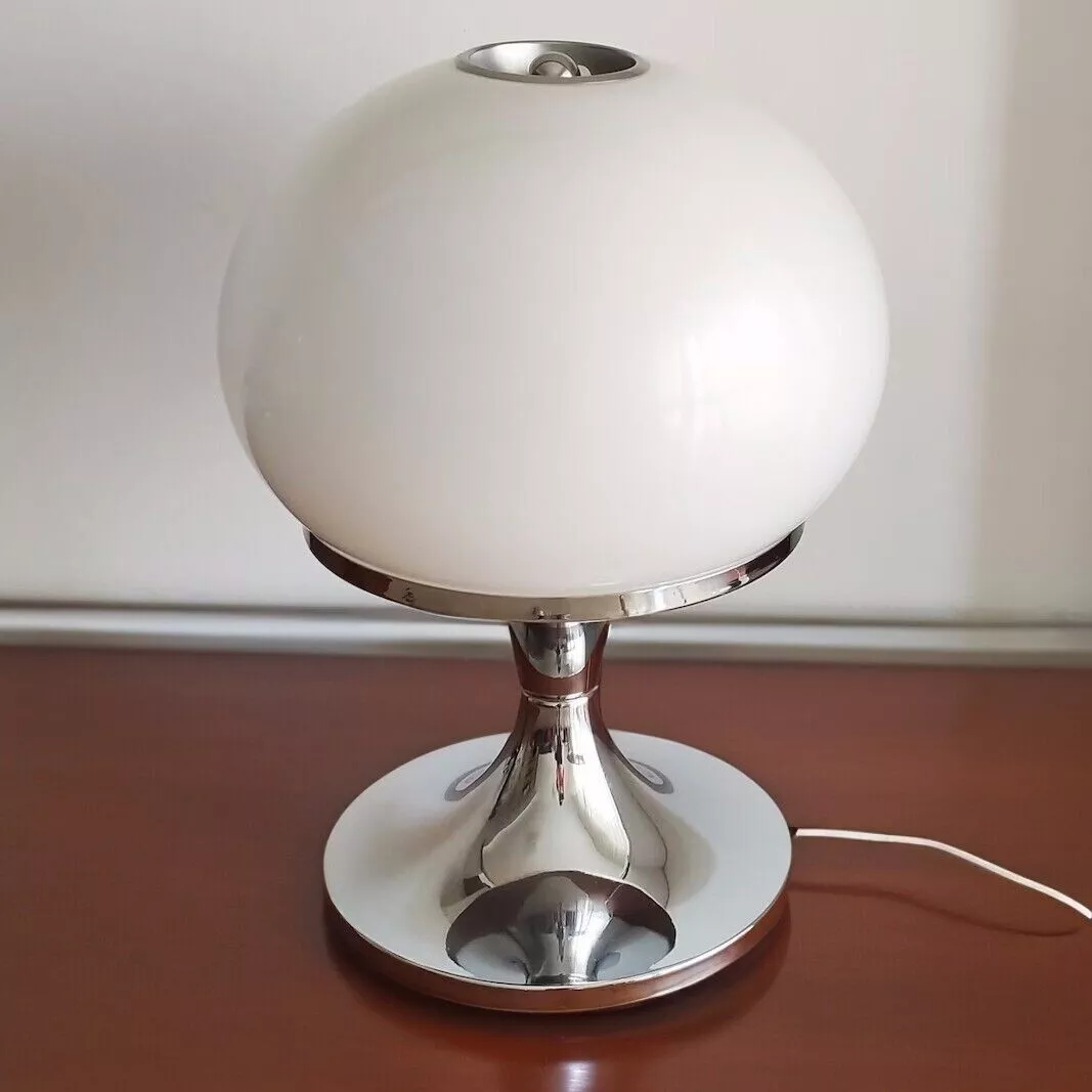 Rare HARVEY GUZZINI Acrylic Globe Table Lamp 4013 PLAY by BUTTURA MASSONI 70s