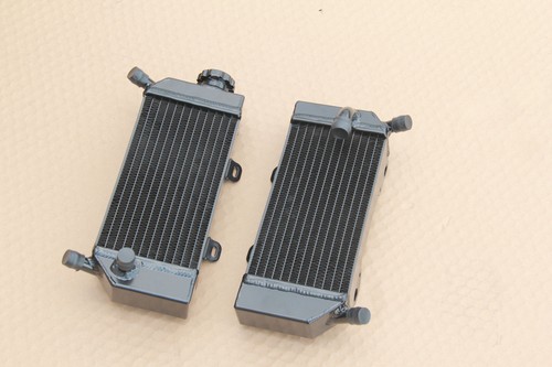 Black Aluminum Radiator For HONDA CRF250R CRF250X 2004 2005 2006 2007 2008 2009 - Picture 4 of 11
