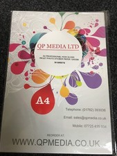 "CREATE YOUR OWN STICKERS" A4 120GSM WHITE GLOSS INKJET PHOTO STICKER PAPER 