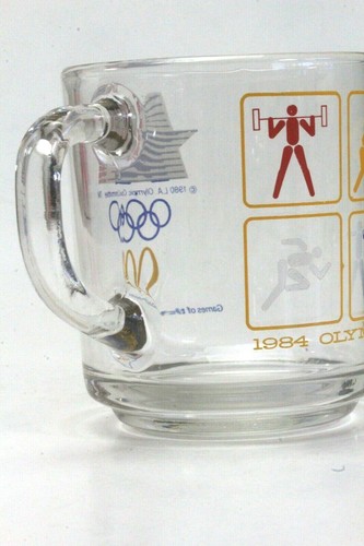 Taza de vaso vintage de los Juegos Olímpicos de McDonald's 1984 promoción. - Imagen 7 de 9