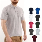 Mens Lightweight Plain Polo T Shirt Short Sleeve Size S to 4XL WORK SPORT CASUAL