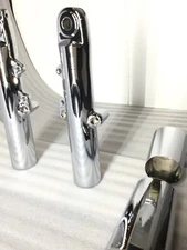 HARLEY 2014 -23 fork legs STREET GLIDE  LOWER  SLIDERS & COVERS CHROME EXCHANGE