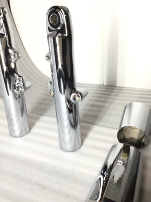 HARLEY 2014 -23 fork legs STREET GLIDE  LOWER  SLIDERS & COVERS CHROME EXCHANGE