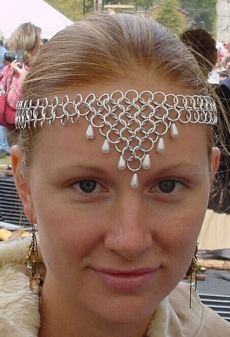 Chainmail Headband Head Band Headdress Dress Tiara Chain  display picture 3