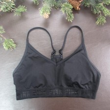 Victoria's Secret Sports Bra M Black Wireless Unlined Pullover