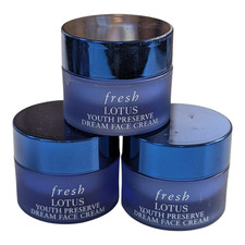 3 x Fresh Lotus Youth Preserve Dream Face Cream Minis 0.23 fl oz Ea, Ships Free 