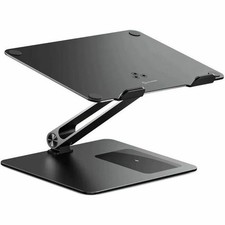 Alogic Elite Power Adjustable Laptop Stand Riser With Phone Charger EPLSWCBK