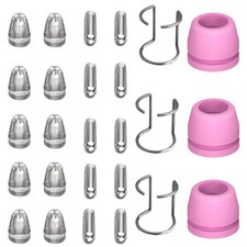 26PCS Plasma Cutter Consumables Kit, Torch Tips Set with Nozzles, Electrodes...