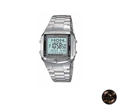 Casio Data Bank Uhr Übersee Modell DB-360-1ADF Silber [Importiert]