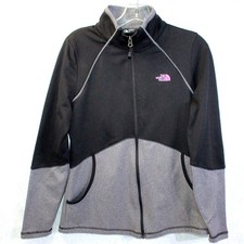 THE NORTH FACE Cinder 100 Lightweight Womens Jacket Black Gray Size Medium EUC
