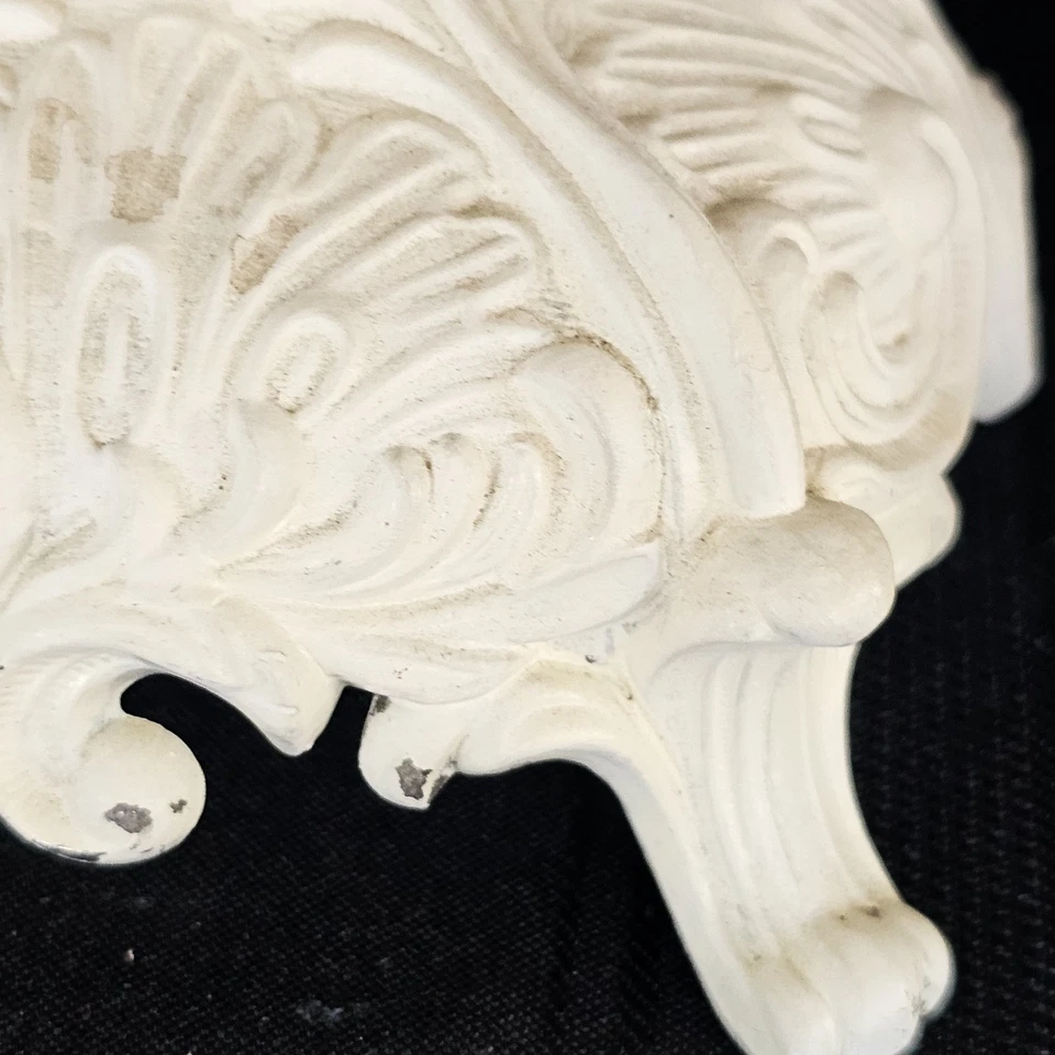 Portavelas de metal Shabby Chic rústico blanco roto Foto 2 de 4