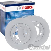 2X Bosch Bremsscheiben Ø292Mm Hinten Passend FÜR Porsche Boxster
