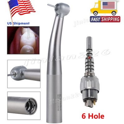 Dental High Speed Turbine Fiber Optic Handpiece Fit KaV MULTIflex Coupler 6 Pin
