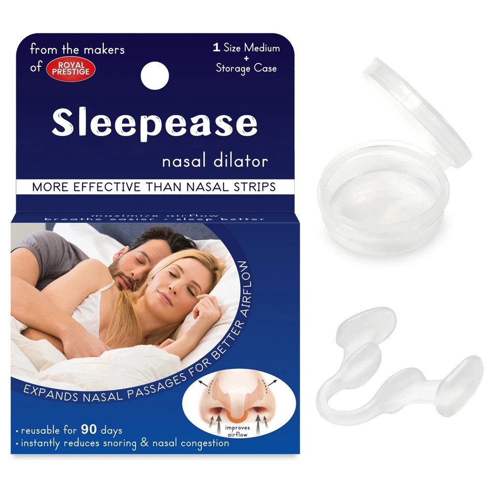 Anti Snoring Silicone Nose Clip – Easy Breathe Sleep Aid Nasal Dilator