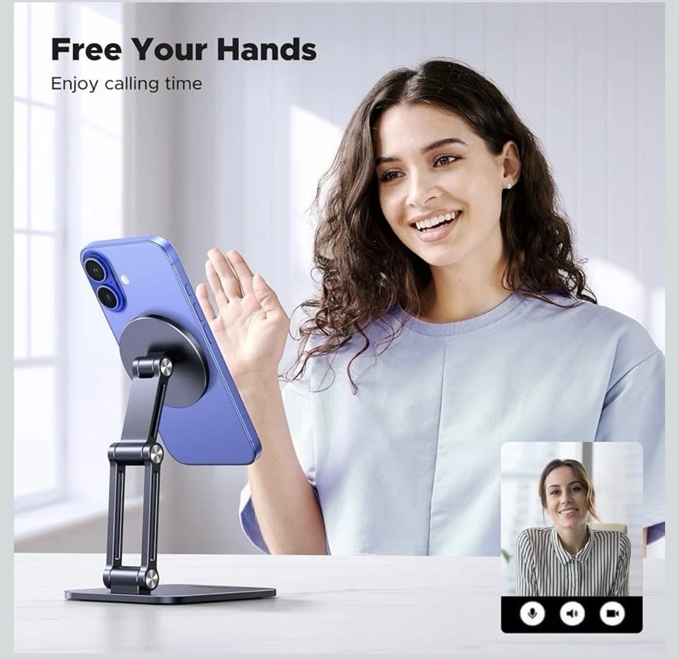 UGREEN MagSafe Soporte de Teléfono Soporte de Escritorio Ajustable para iPhone Serie 12-17 Foto 4 de 4