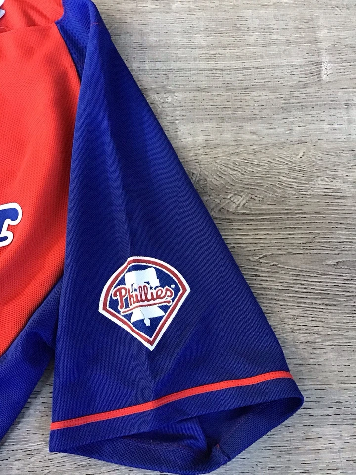 Majestic Mens Large L Philadelphia Phillies Ryan Howard Stitched Jersey #6 - Image 4 of 4