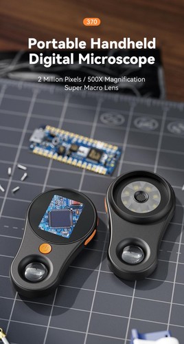 NEW 500X Digital Microscope 2.0" 1080P USB Magnifier 8LED for Coin Repair Tool - Afbeelding 7 van 28
