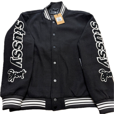 ジャケット・アウター Stussy varsity size M Stussy Varsity Jacket Competition Letterman | Size Large | Black