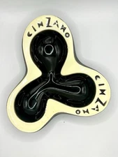 Rare Vintage “Cinzano” Ashtray Or Dish. Handmade In Italy.