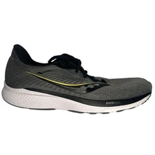 Saucony Guide 14 Shoes Mens Size 12 Gray Black Yellow Running Sneakers S20654-45