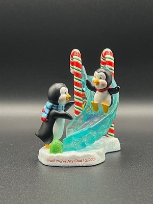 Penguin Ice Slide Ornament - Heirloom Collections Dad - Dated 2003 