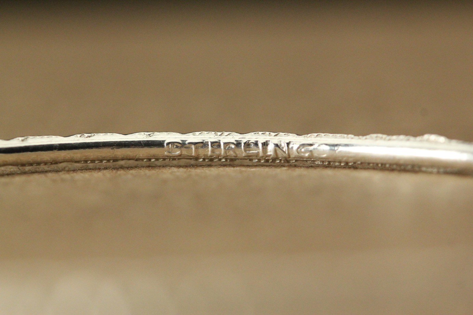 925 Sterling Silver Thin Patterned Bangle Bracele… - image 3