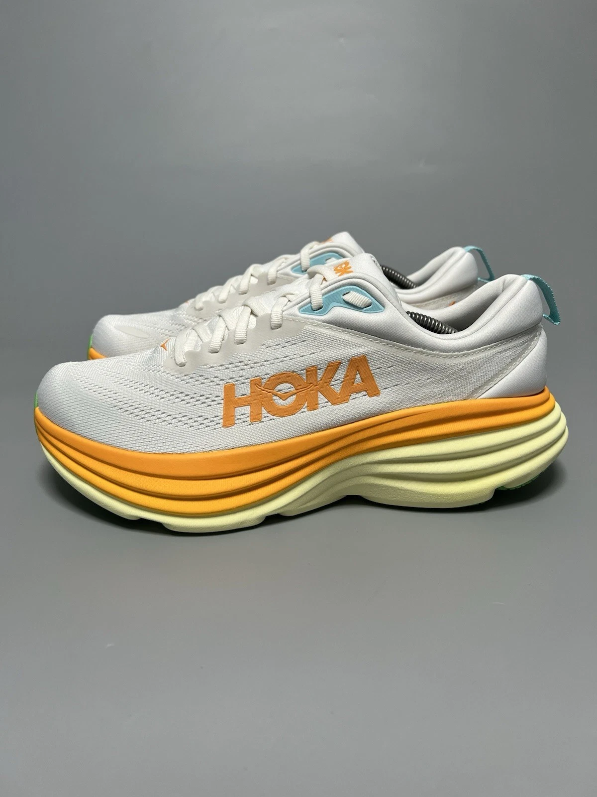 HOKA ONE ONE Scarpe da corsa uomo US 10.5D Hoka One Bondi 8 palestra passeggio 1123202 BNCS