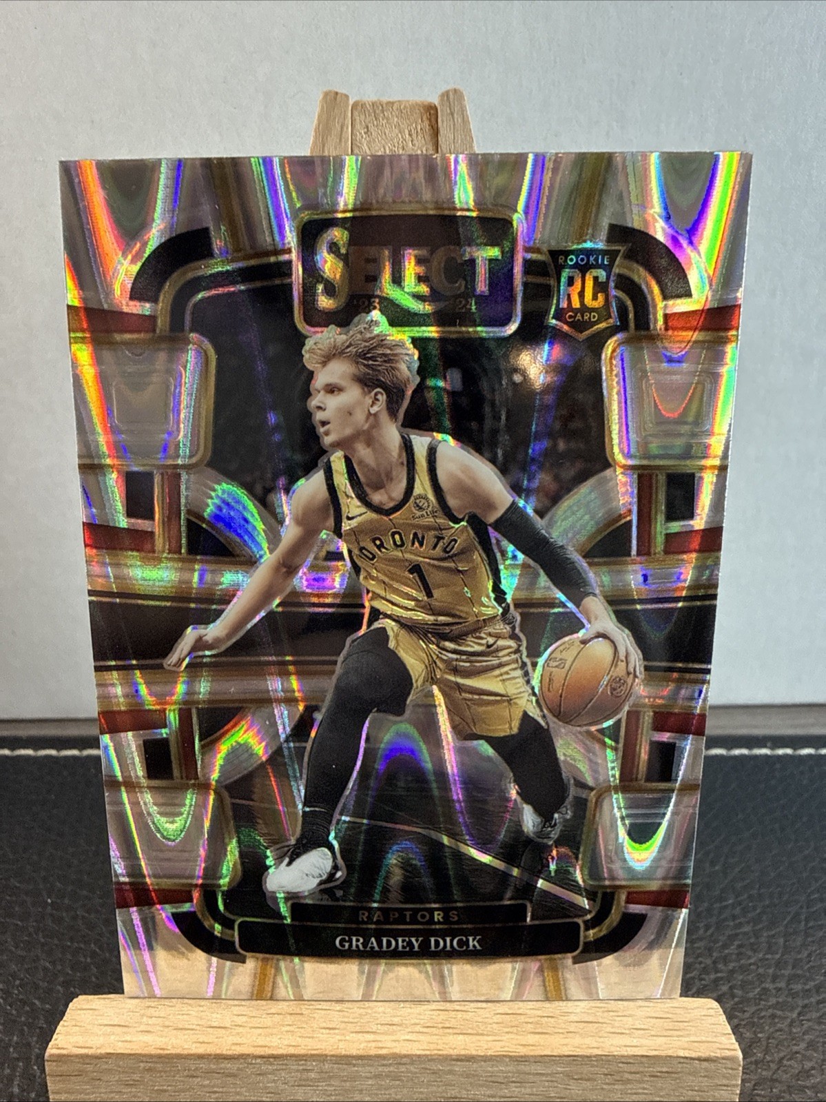 2023-24 Select Gradey Dick 90 Silver Tectonic Prizm Rookie Card