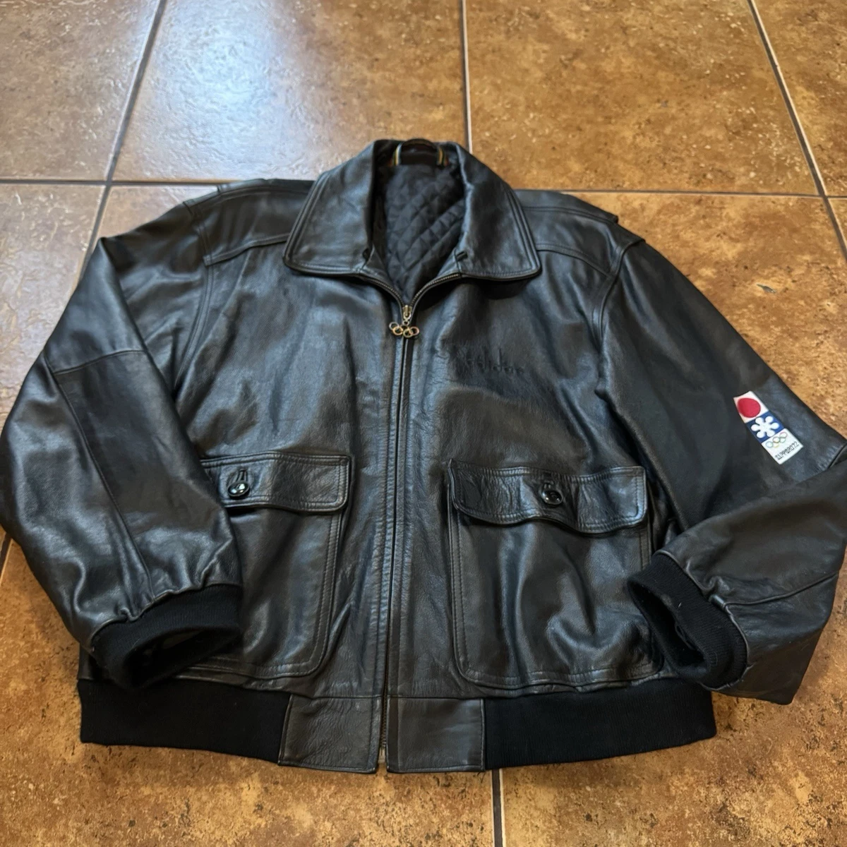 adidas Leather Outer Shell Black Coats, Jackets & Vests for Men