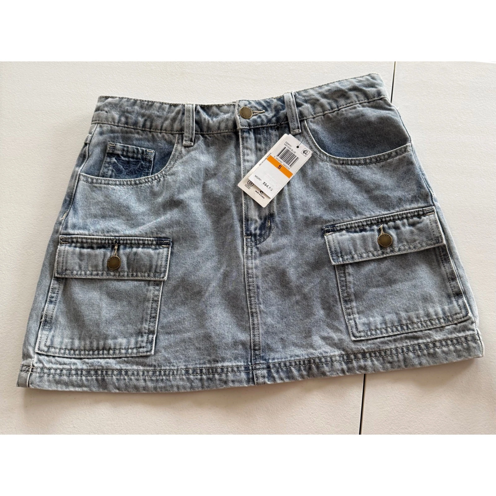 Rip Curl Las Dalias Denim Mini Skirt Size S Medium Wash Festival Summer Y2K
Opens in a new window or