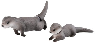 Takara Tomy Ania AS-15 floating in Eurasian otter water Ver.