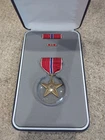 Vintage Blank Military Bronze Star Medal 3pc Set Presentation Box ARMY Vietnam