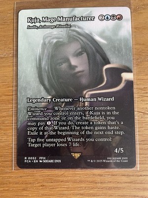 NEAR MINT! Kuja Mage Manufacturer Final Fantasy Trough The Ages Mtg Full Art
