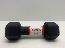 YORK 2kg Neoprene Hex Dumbbell - 1 Piece