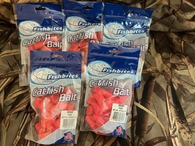 NEW:Fishbites Catfish Bait,SHAD PINK SCENT,Approx.6 oz.,Hang Tag Ready